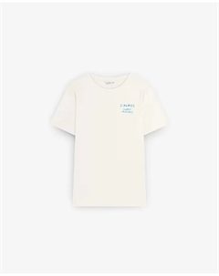 Мужская хлопковая футболка с коротким рукавом, кремовый Scalpers