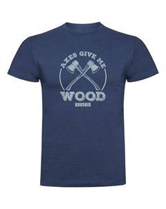 Футболка с коротким рукавом Give Me Wood, синий Kruskis