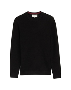 Свитер Structured Crewneck, черный Tom tailor