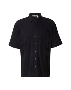 Рубашка на пуговицах классического кроя, черный Weekday