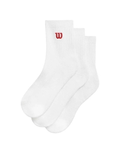 Носки 3 шт Quarter Top, белый Wilson