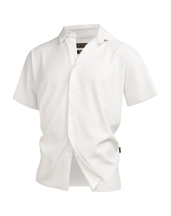 Рубашка на пуговицах классического кроя Lamgo, белый Indicode jeans