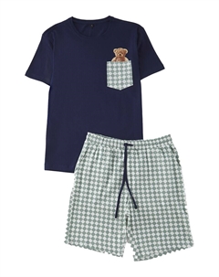 Длинная пижама, индиго Trendyol