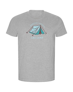 Футболка с коротким рукавом Anything Like Camp ECO, серый Kruskis