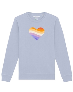 Толстовка Rainbow Heart, светло-синий Watapparel