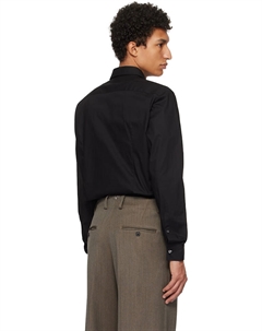 Рубашка с накладным логотипом Slim-Fit, черный Hugo