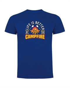 Футболка с коротким рукавом Better By The Campfire, синий Kruskis