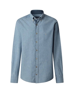 Рубашка Chambray Multi, синий Hackett