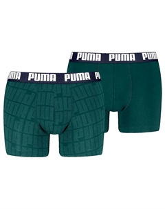 Боксеры 2 шт Logo Print boxers 2 units, зеленый Puma
