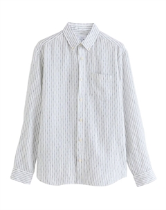 Рубашка на пуговицах классического кроя, темно-синий Next