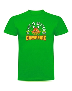 Футболка с коротким рукавом Better By The Campfire, зеленый Kruskis