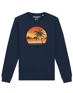 Толстовка Sunset on palm beach, темно-синий Watapparel