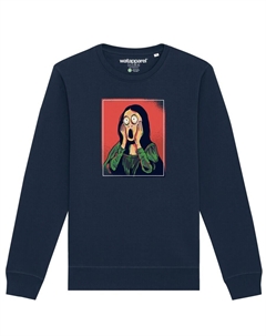 Толстовка Mona Lisa Scream, темно-синий Watapparel