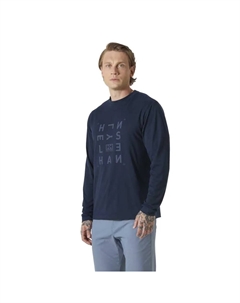 Лонгслив Skog Graphic Tee, синий Helly hansen