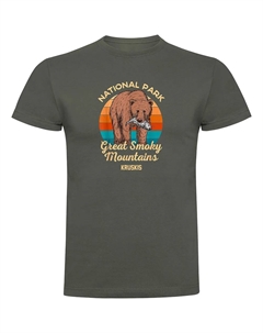 Футболка с коротким рукавом Great Smoky Mountains, зеленый Kruskis