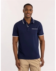 Футболка-поло U.S. Polo Assn Solid Interlock With Hidden Pocket, темно-синий U.s. polo assn.