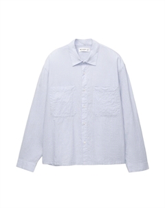 Рубашка на пуговицах Comfort fit, индиго Pull & bear