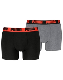 Боксеры 2 шт Everyday Basic boxers 2 units, черный Puma