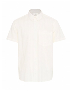 Рубашка на пуговицах классического кроя SDPALLE, белый Solid