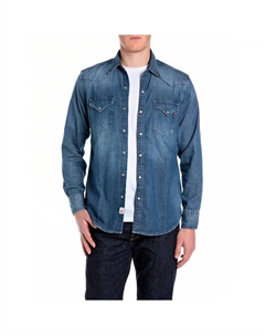 Рубашка M4023C.000.26C80A, синий Replay