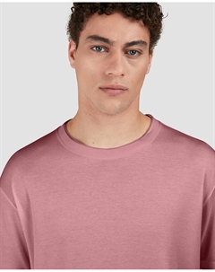 Мужская футболка больших размеров с коротким рукавом, однотонная, состаренная, розовый Paul & shark