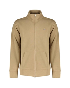 Свитер Reg Shield half zip, бежевый Gant