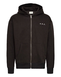 Толстовка с капюшоном на молнии Henne, черный Solid