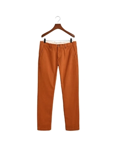Брюки чинос Comfort Super Slim Fit, коричневый Gant