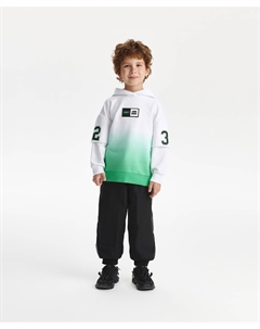 Брюки-джоггеры для мальчика плащевые на флисе черные Gulliver