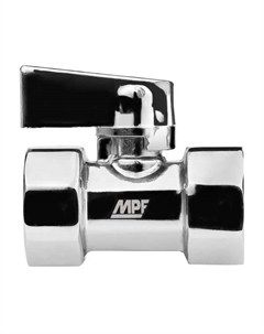 Кран шаровой прямой DN15 PN24 1/2" ВР латунь ручка флажок Mpf