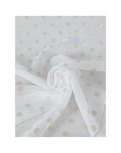 Тюль на отрез шарики 1 м/п 280 см цвет бежевый Без бренда