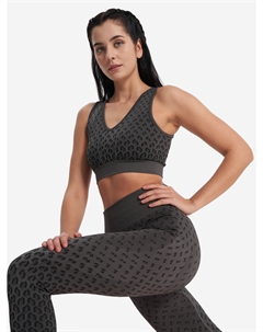 Топ бра спортивный HighFlow Seamless Longline, Серый Demix