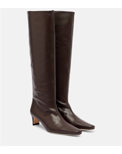 Ботфорты Wally 55 из кожи, Espresso Staud