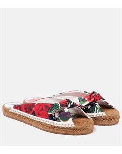 Цветочные эспадрильи-слипоны, Rosa Rossa F.Bco Dolce&gabbana