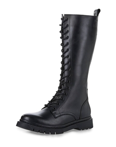 Ботинки на шнуровке, черный Tamaris