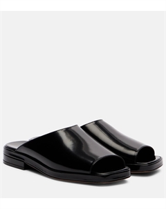 Эми лаковые мюли, черный The row