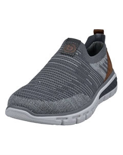 Слипоны, цвет Grey/Dark grey/mottled grey Bugatti