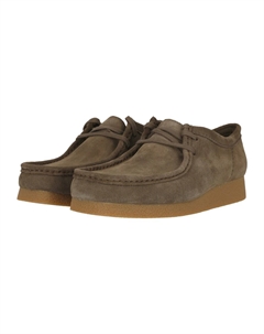 Туфли на шнуровке Wallabee, оливковый Clarks