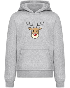 Толстовка Christmas Cute Deer, серый Merchcode