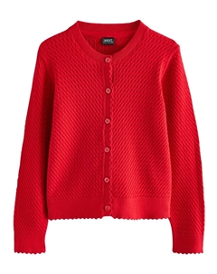 Вязаный кардиган, красный Next