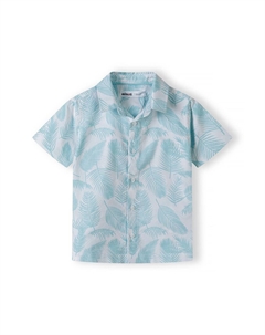 Рубашка на пуговицах классического кроя, цвет Cyan blue/Dusty blue Minoti