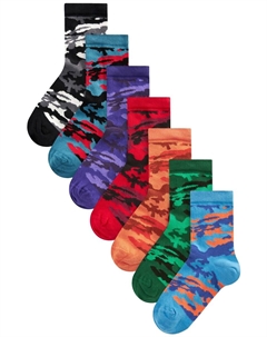 Носки, цвет Light blue/Green/Purple/Orange/Red/Black Next