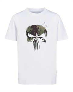 Рубашка Punisher TV - Camo Skull, белый Absolute cult