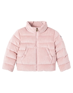 Мартовская вельветовая пуховая куртка, Pink/Grey Moncler enfant