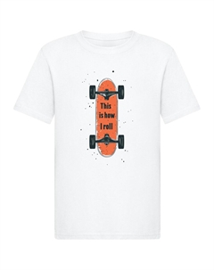 Рубашка I Roll, белый Merchcode