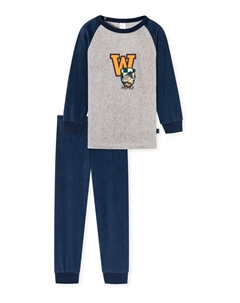 Пижама Rat Henry, цвет Dark blue/mottled grey Schiesser