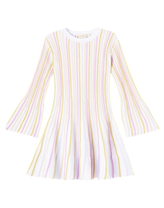 Вязаное платье из хлопковой смеси в полоску, Colourful Stella mccartney kids