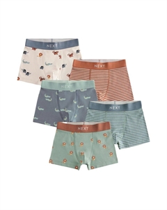 Трусы, цвет Dusty blue/Light blue/Rusty red/natural white Next