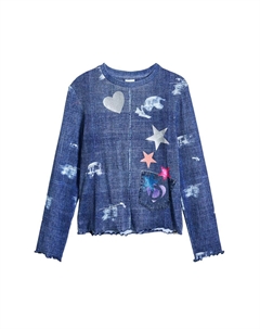 Рубашка, синий деним Desigual