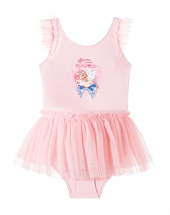 Купальник с отделкой из тюля Amandine, Powder Pink Konges slojd